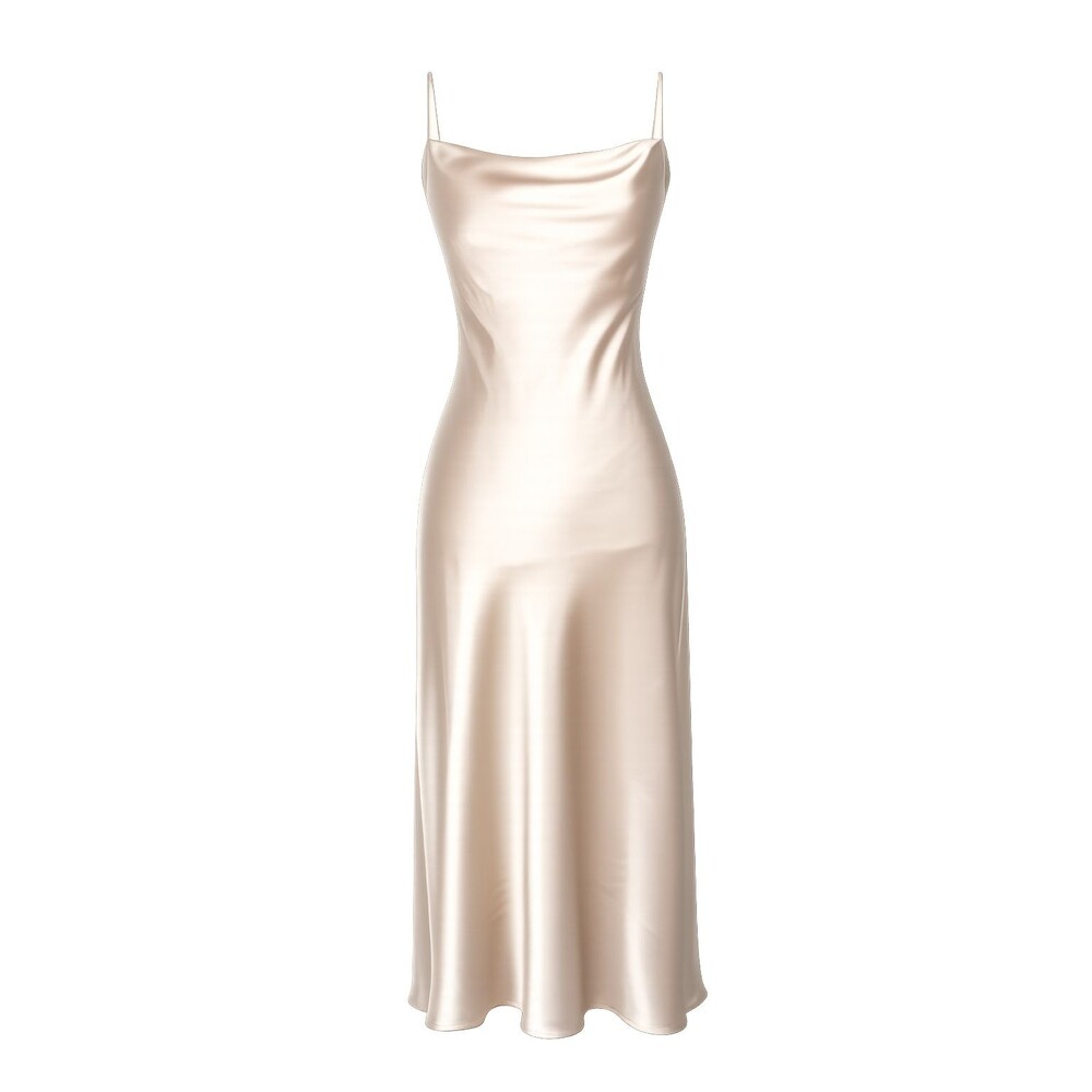 Show Me Your Mumu Womens Satin Strapless Midi Dress Small Champagne Coquette